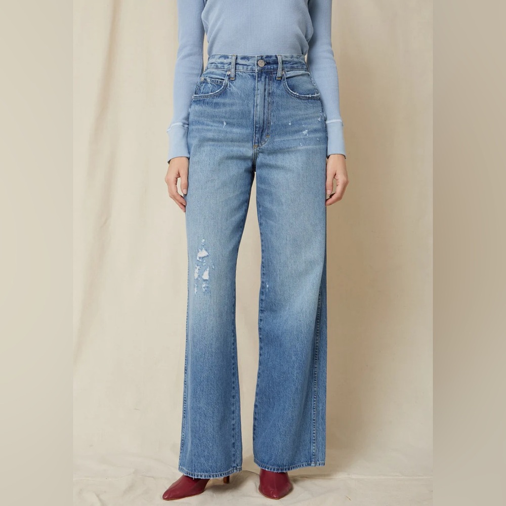 AMO Frida Wide Leg High Rise Jeans Size 29